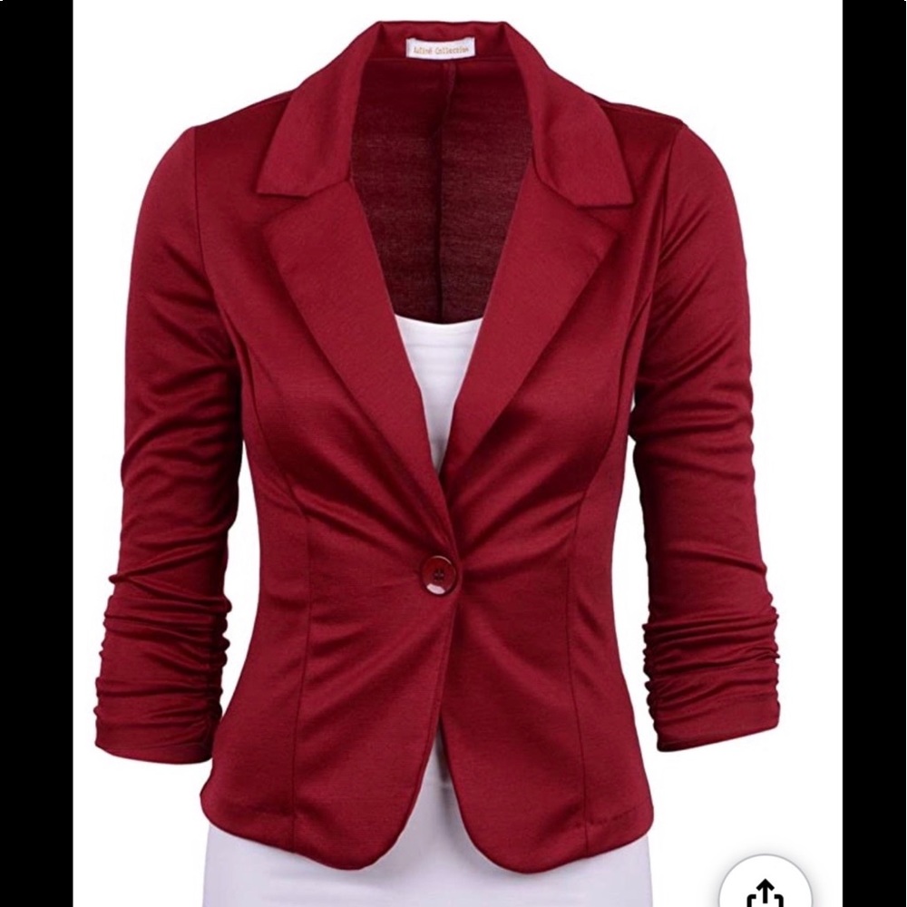 Knit blazer